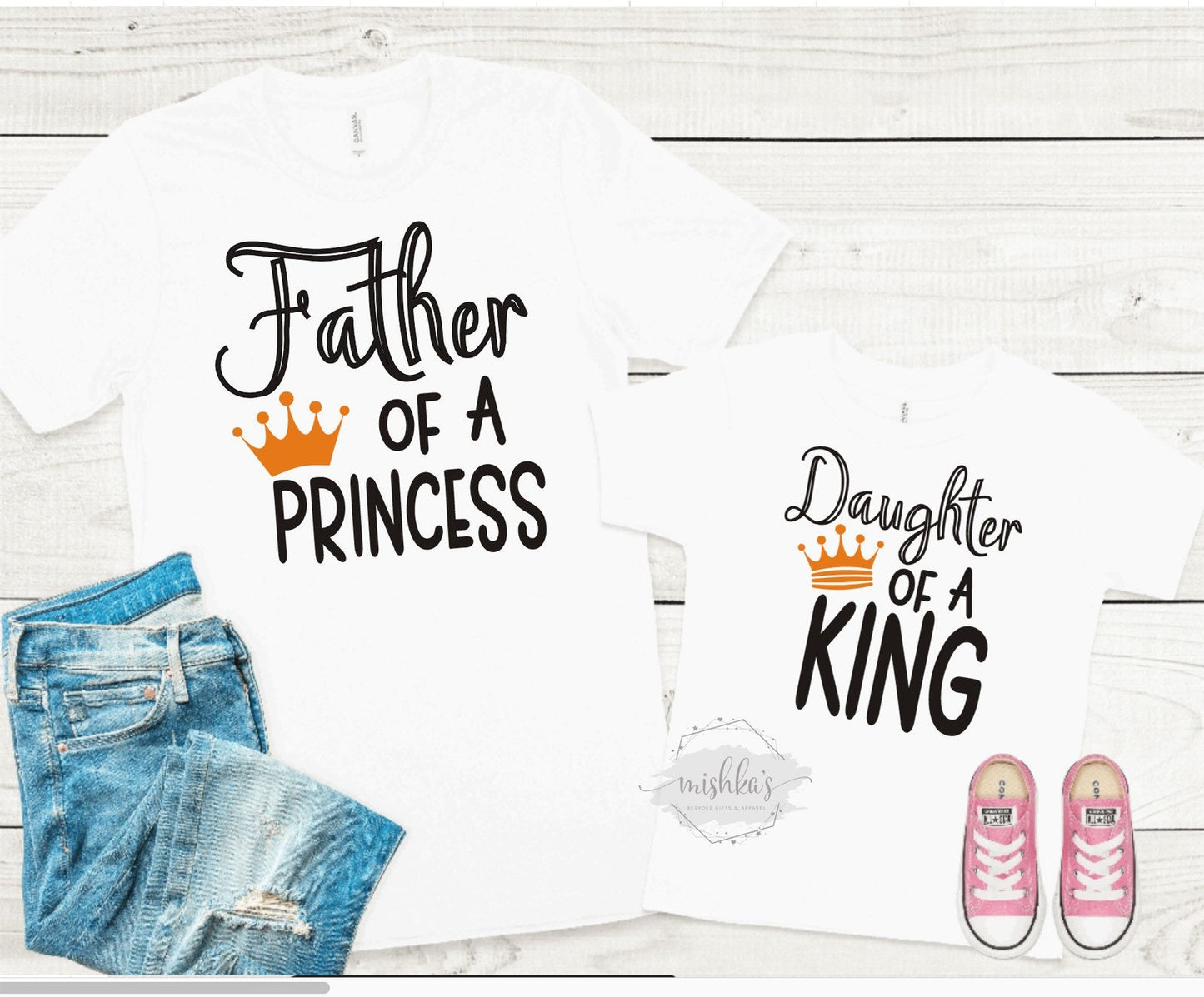 Daughter of a King Matching Set ,Father Daughter matching Shirt , Happy 1st Father’s Day , Matching Father’s Day TShirt