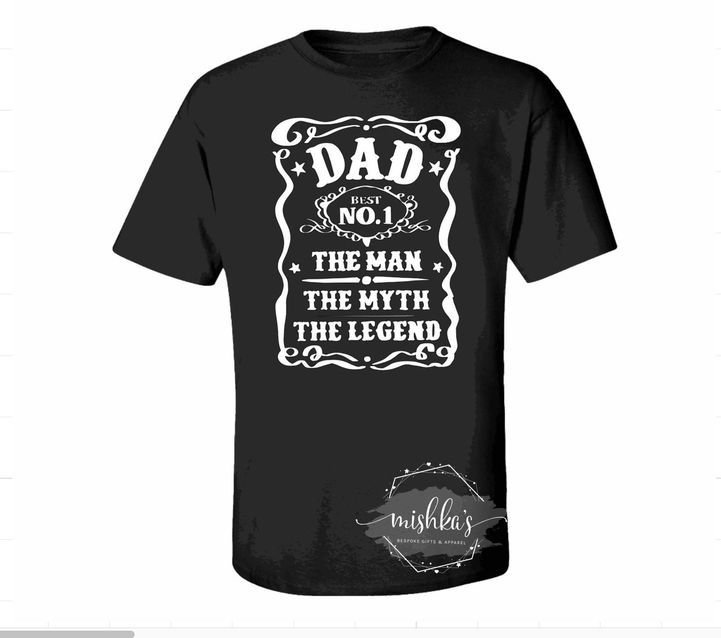 The Man The Myth The Legend Dad Tshirt, Jack Daniel Design , Fathers Day Shirt for Dad, 1st Father’s Day matching tshirt , Fathers day gift