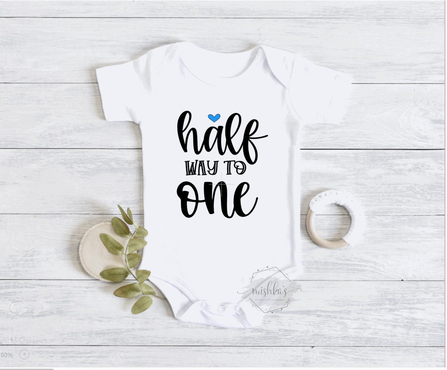 Half Birthday Onesie| Half  Birthday Shirt| Custom Baby Bodysuit | Personalised Birthday Outfit | Half Birthday |half Birthday Onesie