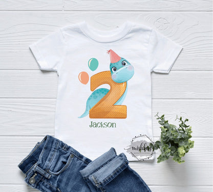 Second Birthday tshirt| Second Birthday Shirt| Dinosaur tshirt | Personalised Birthday Outfit | dino Birthday |Wild two Birthday Tshirt